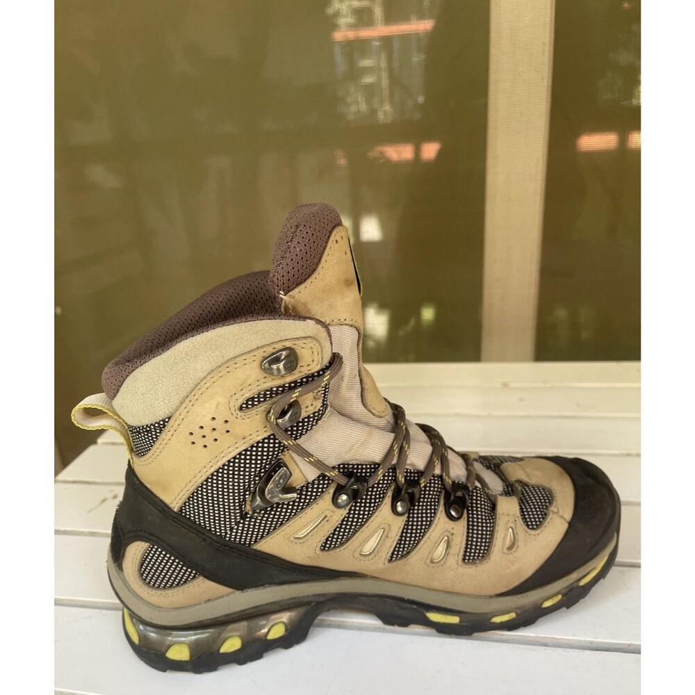 SALOMON Quest 4D GTX Sz6.5 Tan and Black Waterproof Gore-Tex